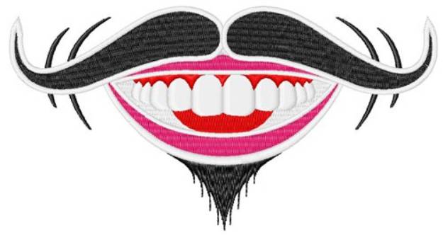 Picture of Creepy Mouth Machine Embroidery Design