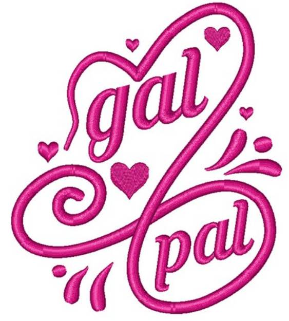Picture of Gal Pal Machine Embroidery Design