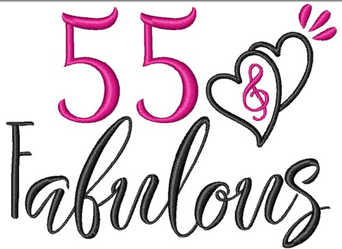 55 & Fabulous Machine Embroidery Design