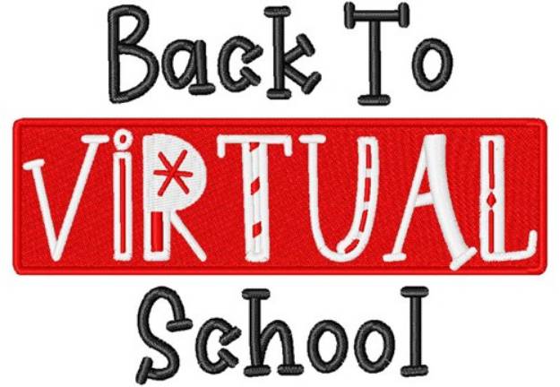 Picture of Back To Virtual School Machine Embroidery Design