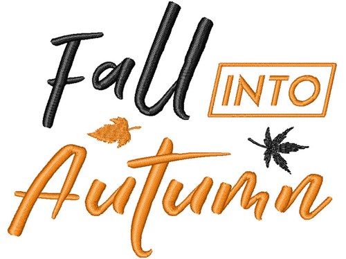 Fall Into Autumn Machine Embroidery Design