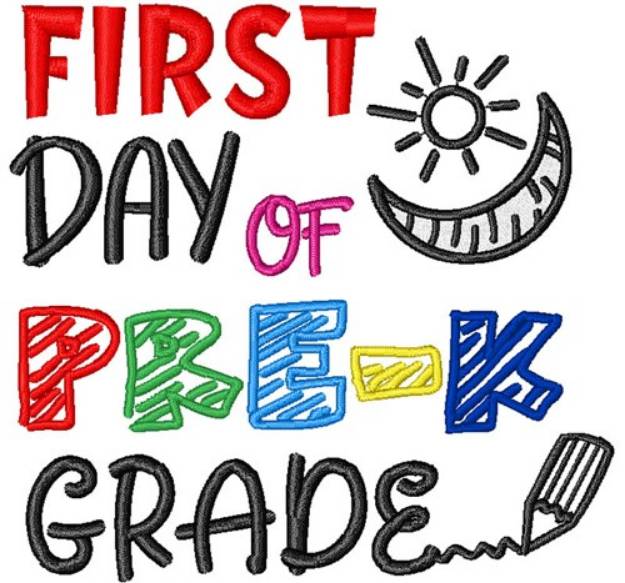 Picture of First Day Of Pre-K Grade
