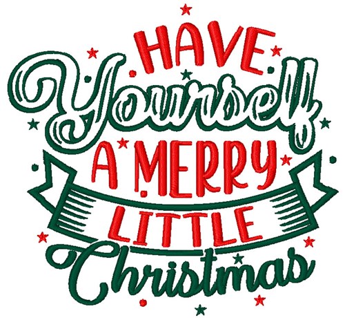 A Merry Little Christmas Machine Embroidery Design