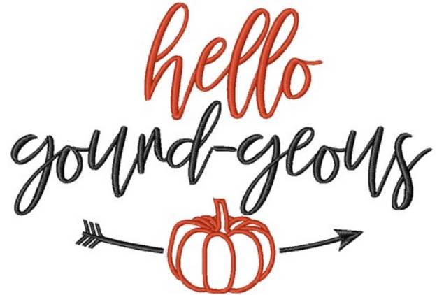 Picture of Hello Gourd-Geous Machine Embroidery Design