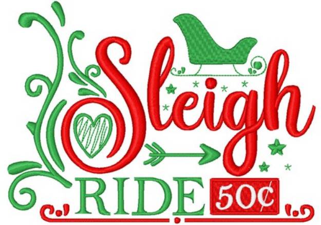 Picture of Sleigh Ride Machine Embroidery Design