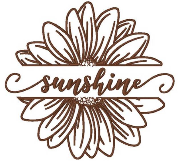 Picture of Sunshine Sunflower Machine Embroidery Design