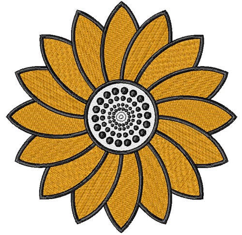 Sunflower Machine Embroidery Design
