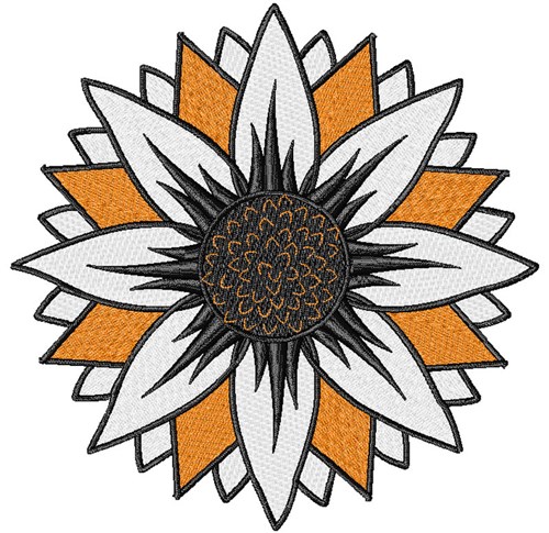 Sunflower Machine Embroidery Design
