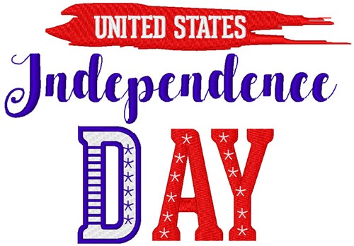 Independence Day Machine Embroidery Design