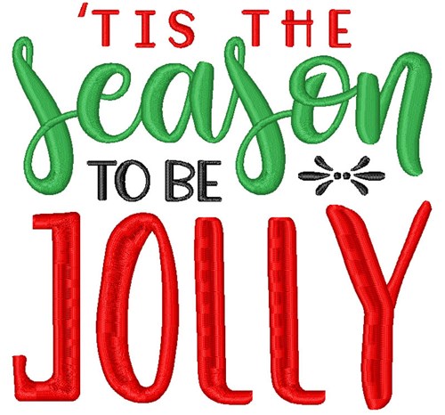 Season To Be Jolly Machine Embroidery Design