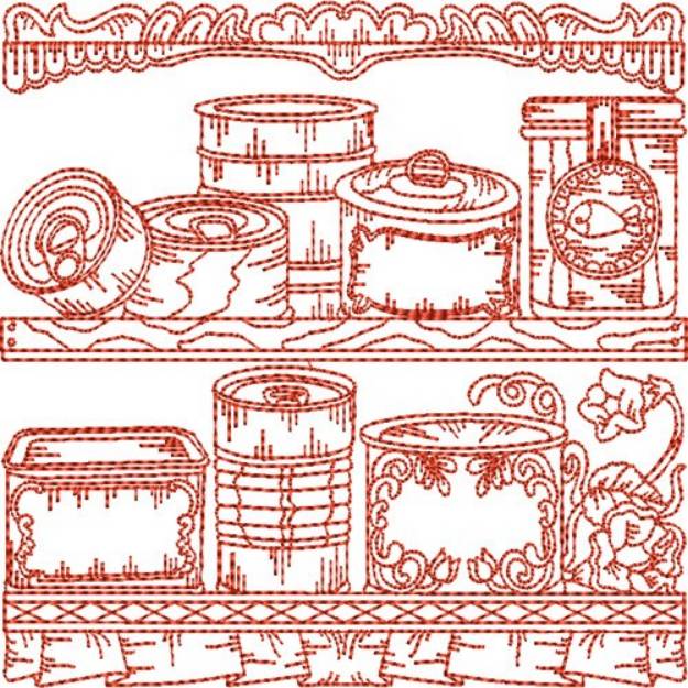 Picture of Kitchen Quilt Block Machine Embroidery Design