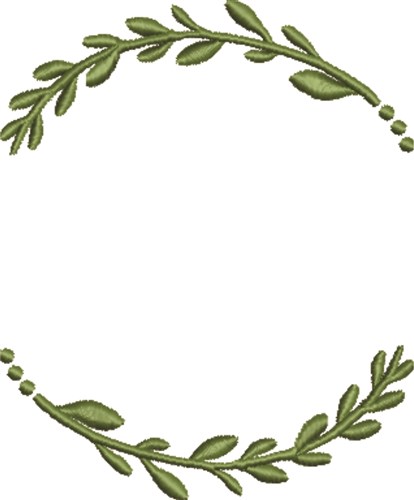 Wreath Frame Machine Embroidery Design