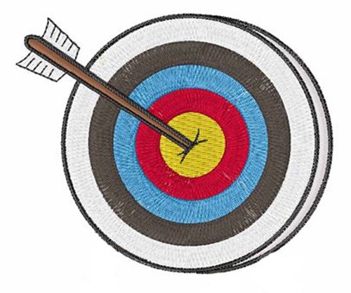 Archery Target Machine Embroidery Design