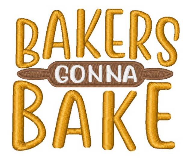Picture of Bakers Gonna Bake Machine Embroidery Design