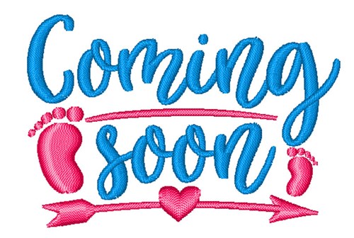 Coming Soon Machine Embroidery Design