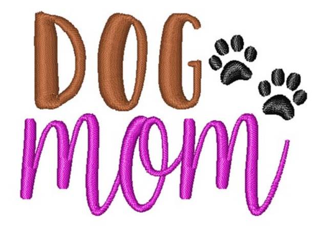 Picture of Dog Mom Machine Embroidery Design
