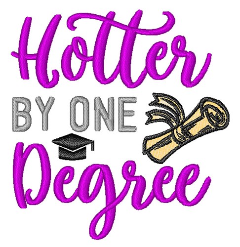 Hotter By One Degree Machine Embroidery Design