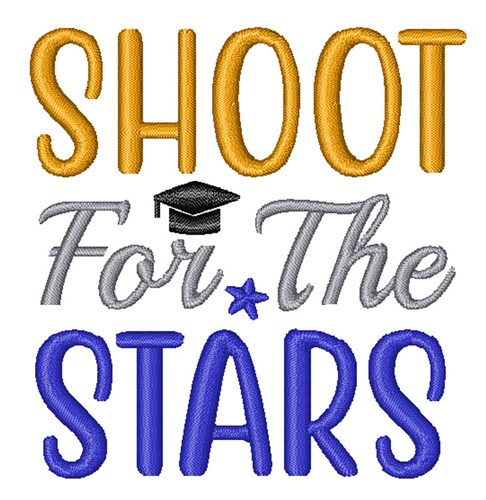 Shoot For Stars Machine Embroidery Design