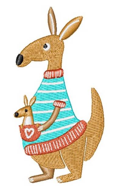Picture of Kangaroo Machine Embroidery Design