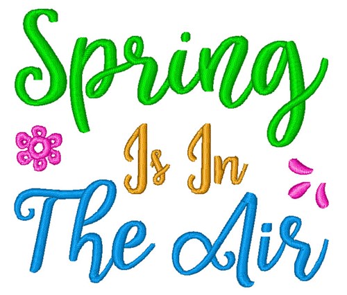 Spring In Air Machine Embroidery Design