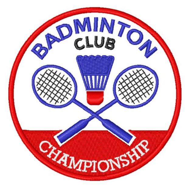 Picture of Badminton Championship Machine Embroidery Design