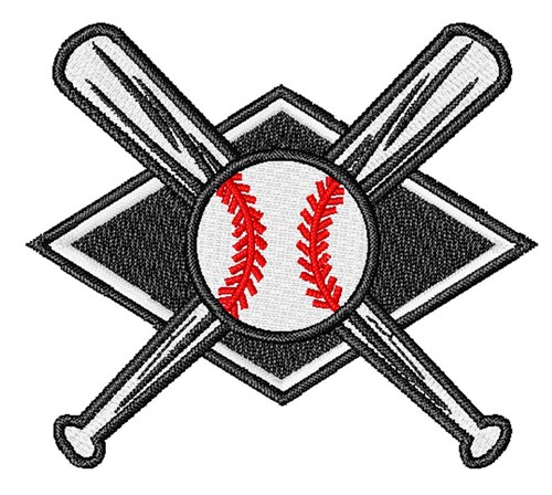 Baseball Logo Machine Embroidery Design