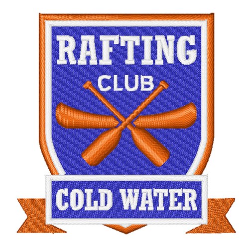 Rafting Club Machine Embroidery Design