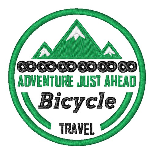 Bicycle Travel Machine Embroidery Design