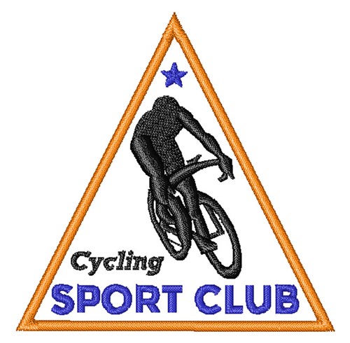 Cycling Sport Club Machine Embroidery Design