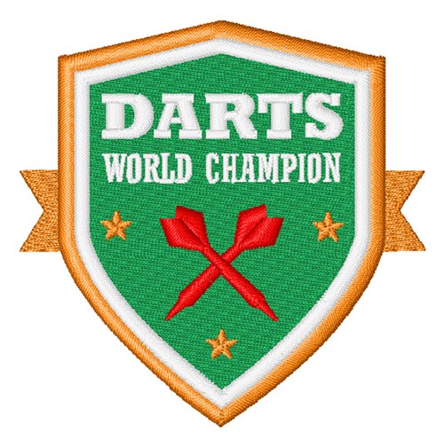 Darts World Champion Machine Embroidery Design