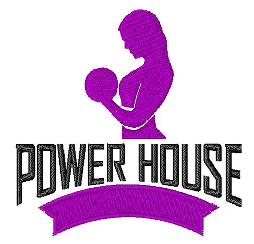 Power House Machine Embroidery Design