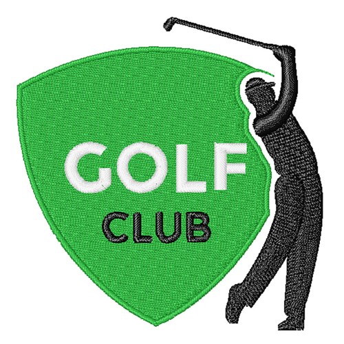 Golf Club Machine Embroidery Design