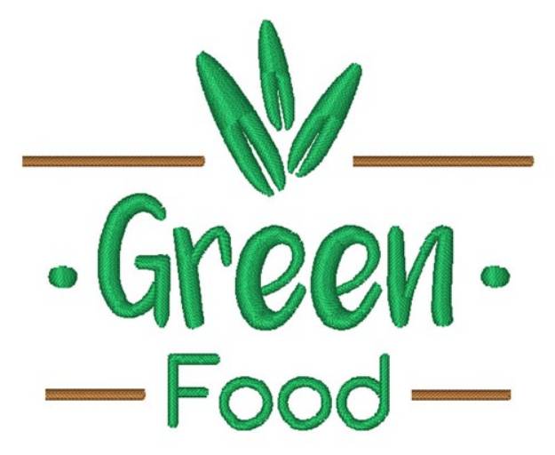 Picture of Green Food Machine Embroidery Design