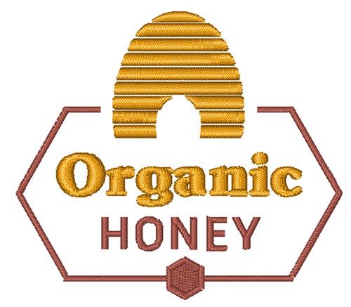 Organic Honey Machine Embroidery Design