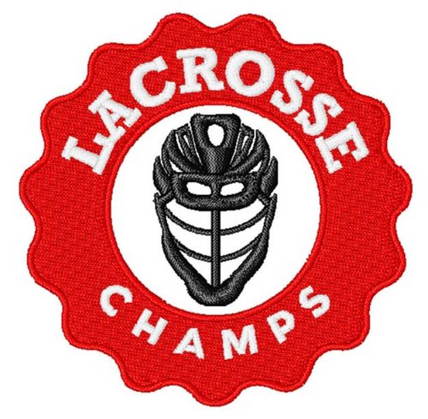 Picture of Lacrosse Champs Machine Embroidery Design
