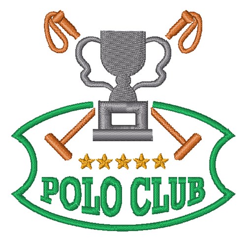 Polo Club Machine Embroidery Design