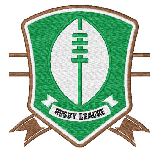 Rugby League Machine Embroidery Design