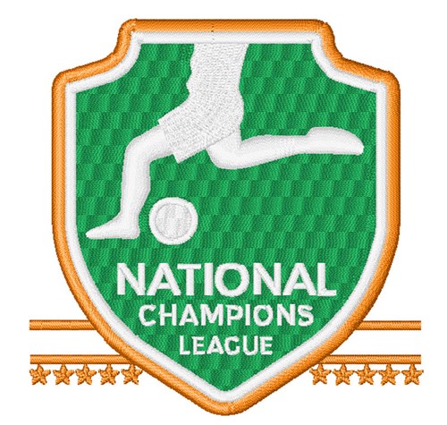 National Champions League Machine Embroidery Design