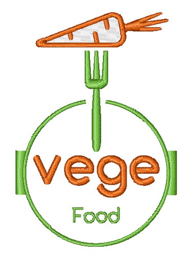 Vege Food Machine Embroidery Design