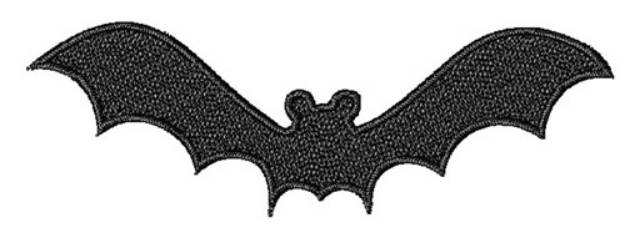 Picture of Bat Silhouette Machine Embroidery Design