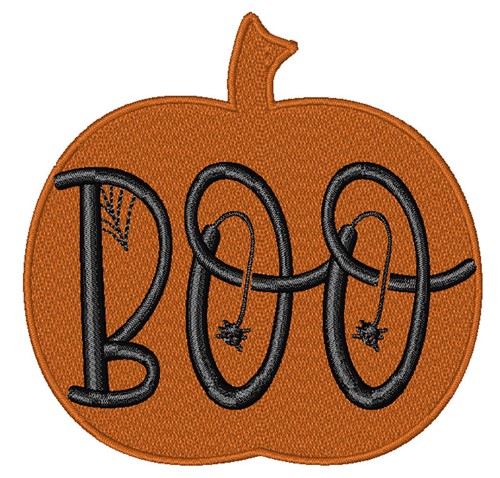 Boo Pumpkin Machine Embroidery Design