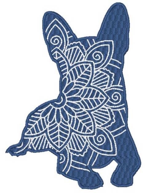 Picture of Chihuahua Mandala Machine Embroidery Design