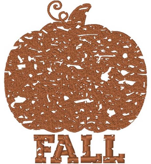 Picture of Fall Pumpkin Machine Embroidery Design