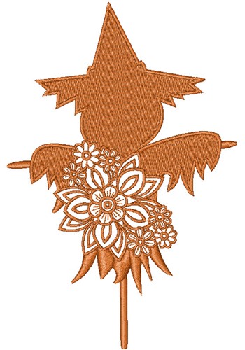 Floral Scarecrow Machine Embroidery Design