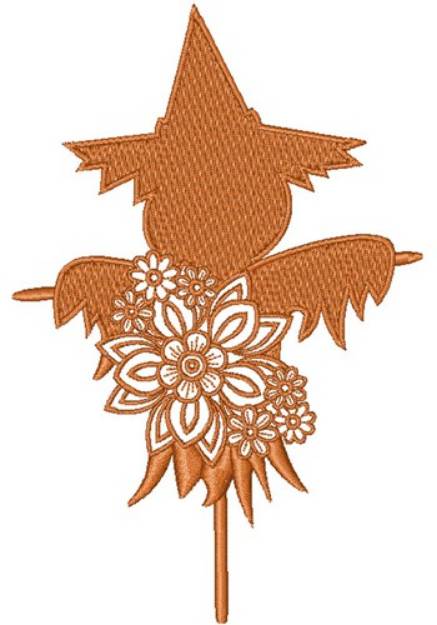 Picture of Floral Scarecrow Machine Embroidery Design