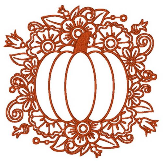 Picture of Floral Pumpkin