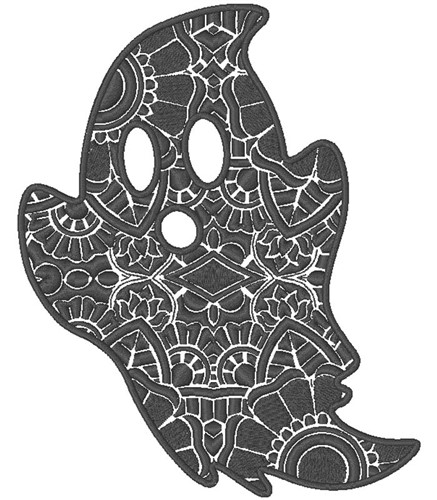 Ghost Mandala Machine Embroidery Design