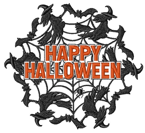 Happy Halloween Machine Embroidery Design