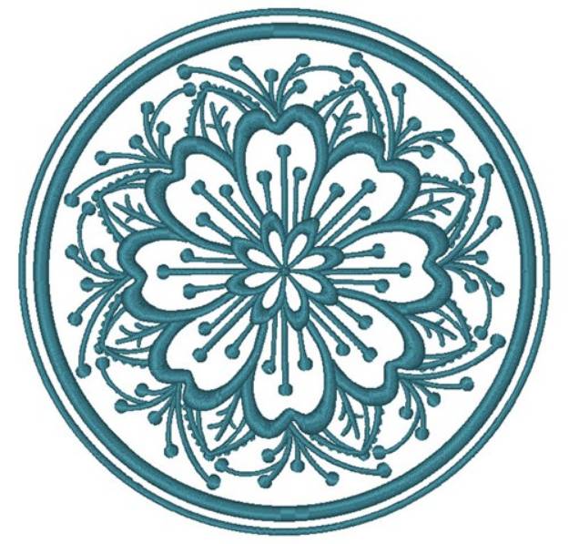 Picture of Mandala Circle Machine Embroidery Design