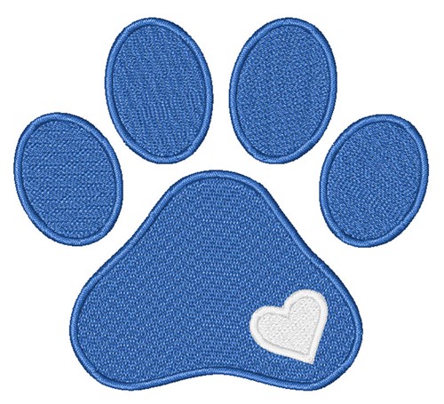 Heart Paw Machine Embroidery Design